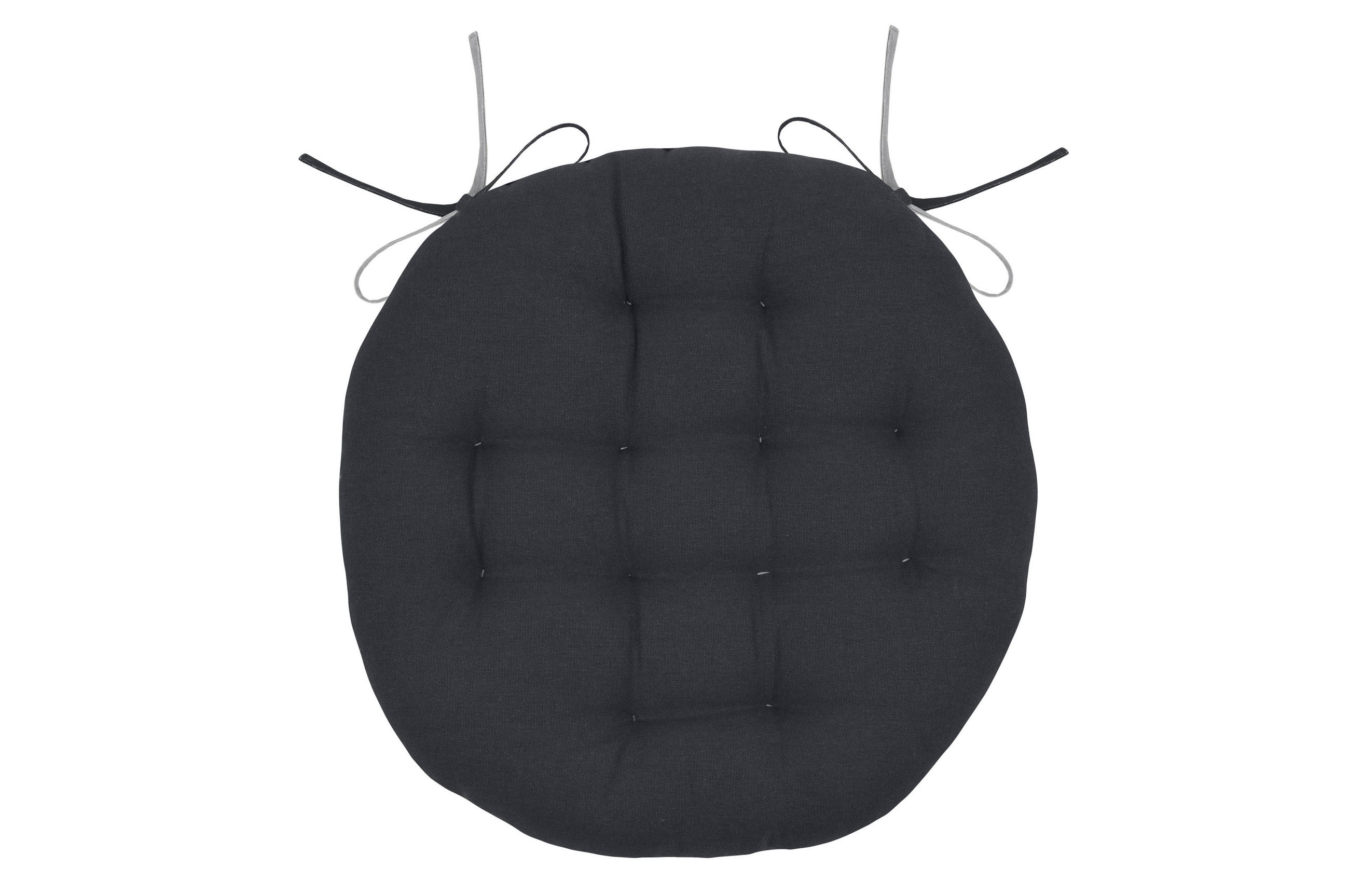 JASTUK ZA STOLICU antracit, siva 38 cm  - siva/antracit, Konvencionalno, tekstil (38cm)