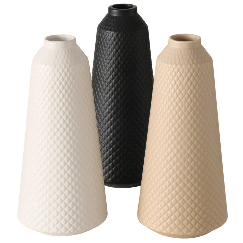 VAS  - vit/beige, Basics, keramik (12/27cm)