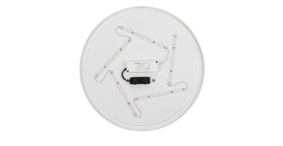 LED-DECKENLEUCHTE 48/8 cm   - Weiß/Sonoma Eiche, Basics, Kunststoff/Metall (48/8cm) - Novel