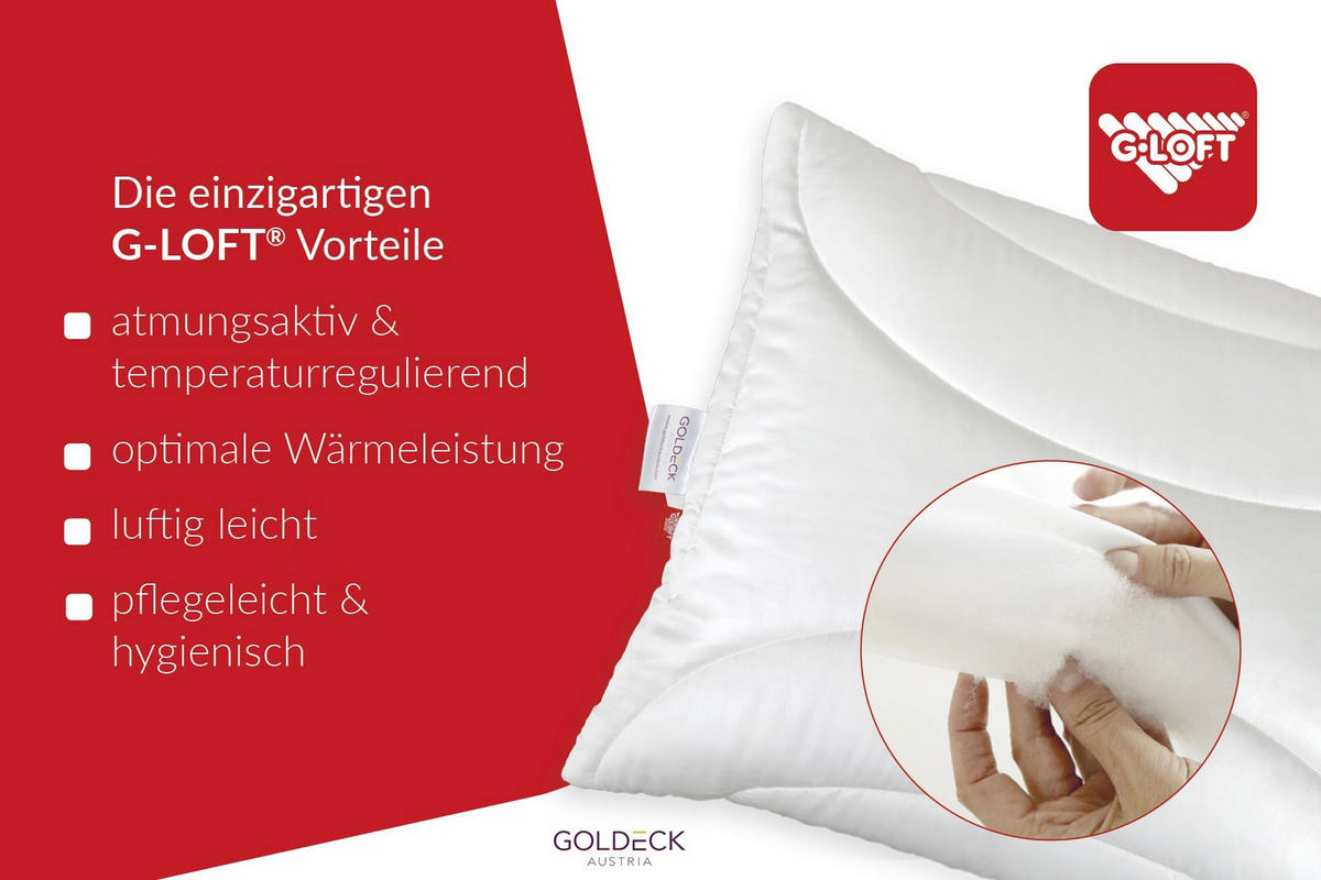 KOPFPOLSTER 40/80 cm   - Champagner, Basics, Naturmaterialien/Kunststoff (40/80cm) - Goldeck Austria