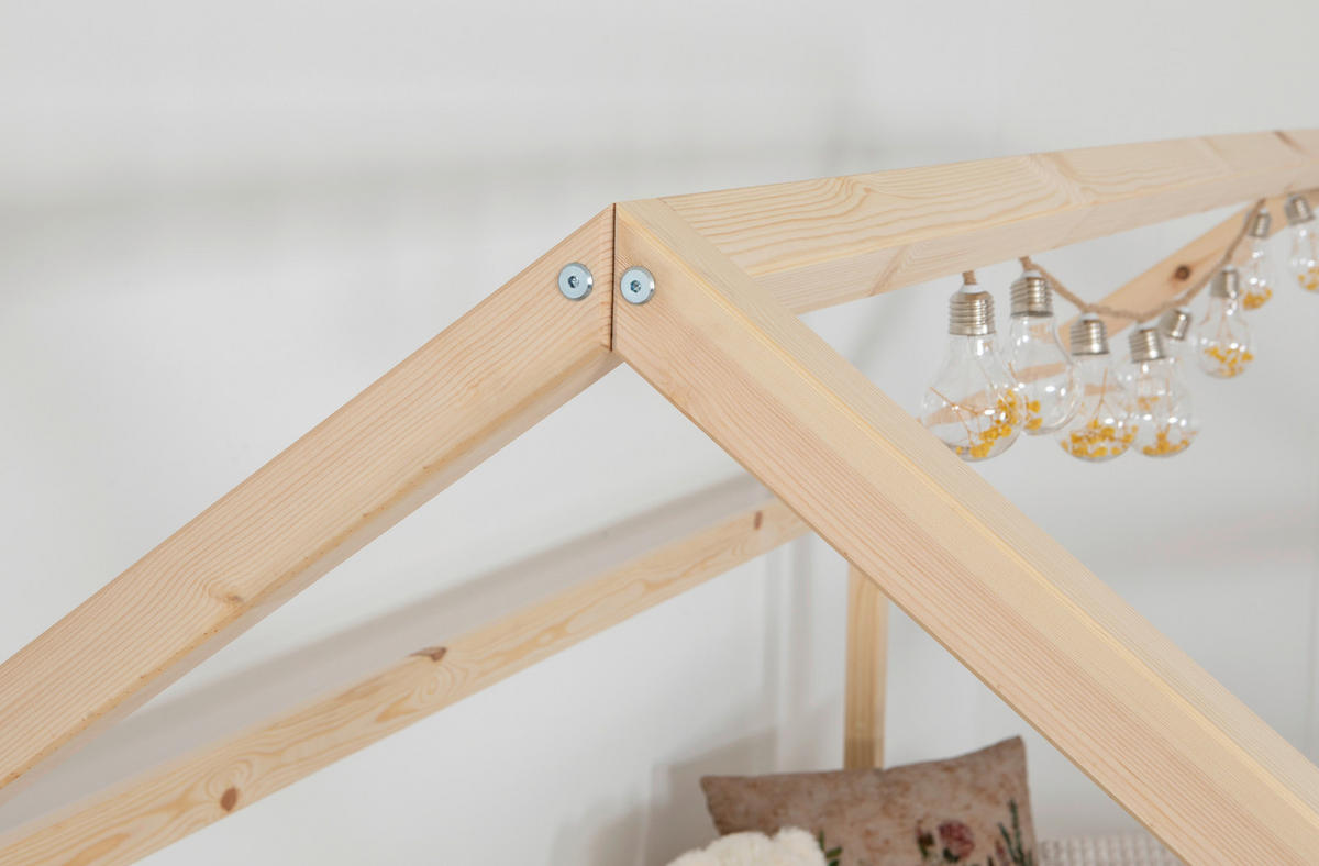 STAURAUMBETT 100/200 cm  in Naturfarben  - Naturfarben, MODERN, Holz (100/200cm) - MID.YOU