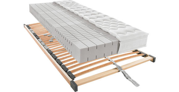 MATRATZENSET 120/200 cm  - Birkefarben, Basics, Holz (120/200cm) - Novel