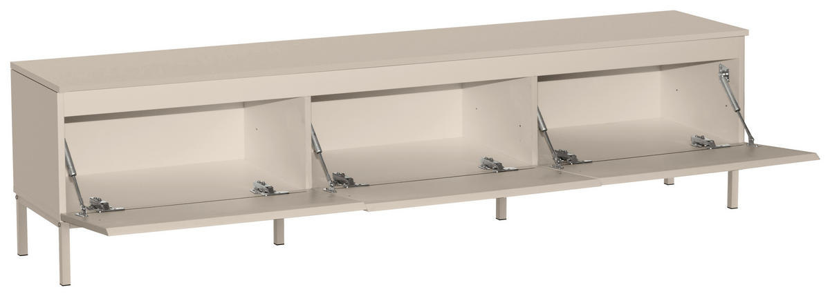 TV-BÄNK  i 180/46/35 cm  - kashmir, Design, metall/trämaterial (180/46/35cm) - home24