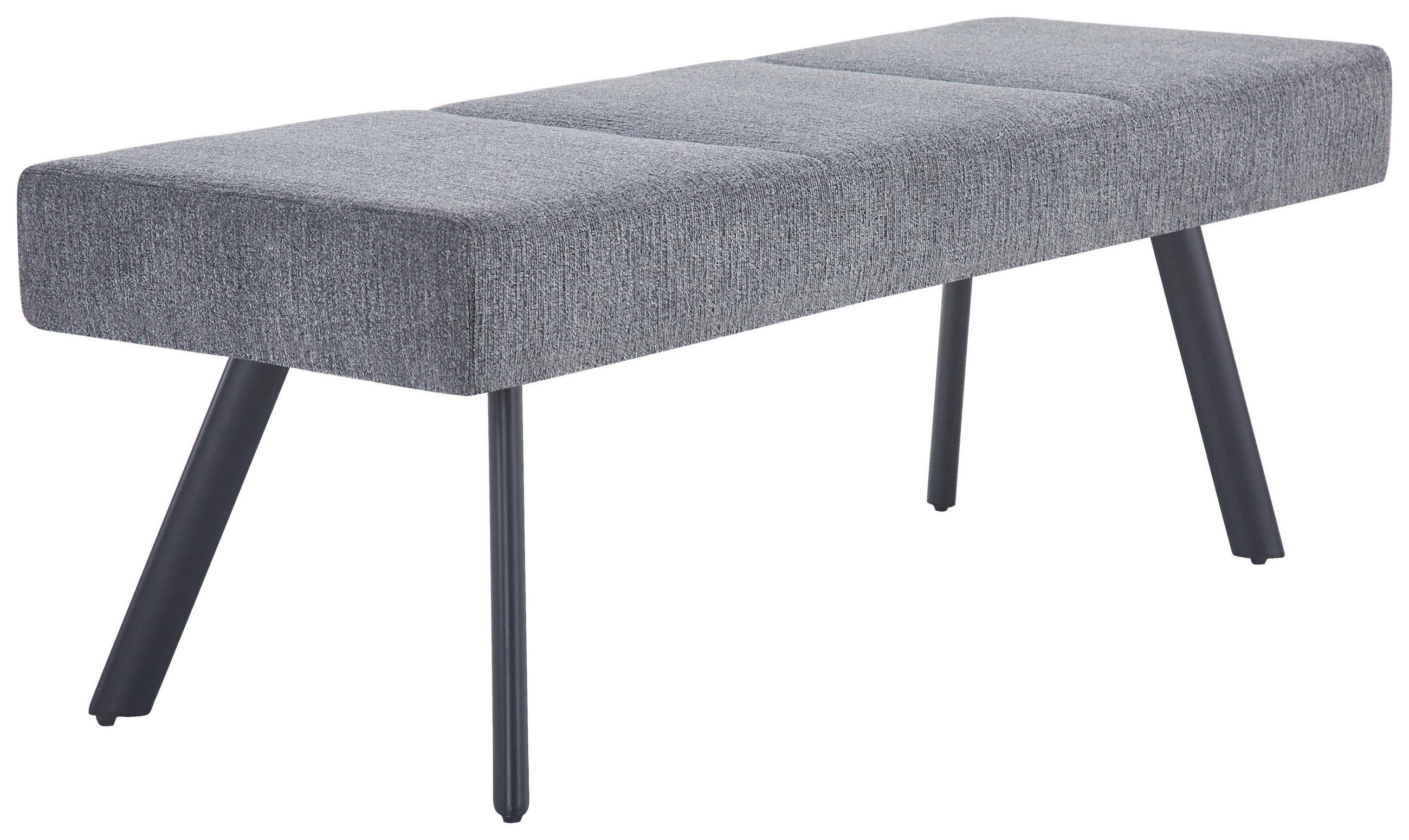 SITZBANK in Metall, Textil Anthrazit  - Anthrazit/Schwarz, KONVENTIONELL, Textil/Metall (140/49/47cm) - MID.YOU