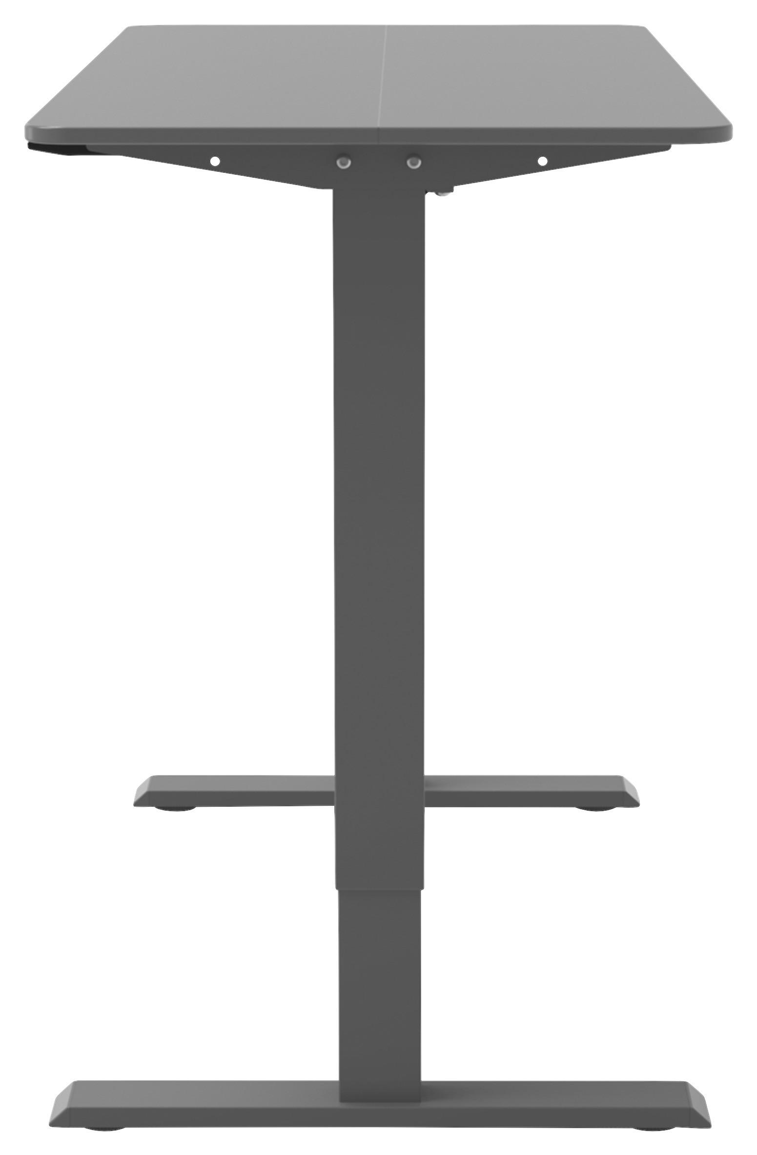SCHREIBTISCH  in Grau  - Grau, MODERN, Kunststoff/Metall (120/71,5-116,5/60cm) - MID.YOU