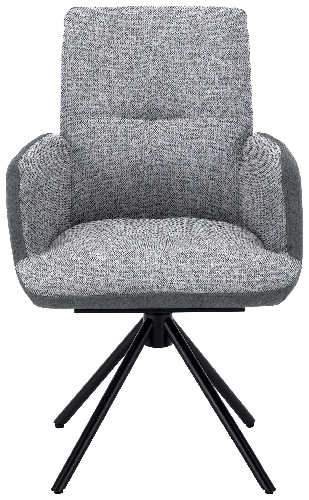 ARMLEHNSTUHL  in Stahl Flachgewebe  - Blau/Dunkelgrau, Design, Textil/Metall (58/91/62cm) - Dieter Knoll