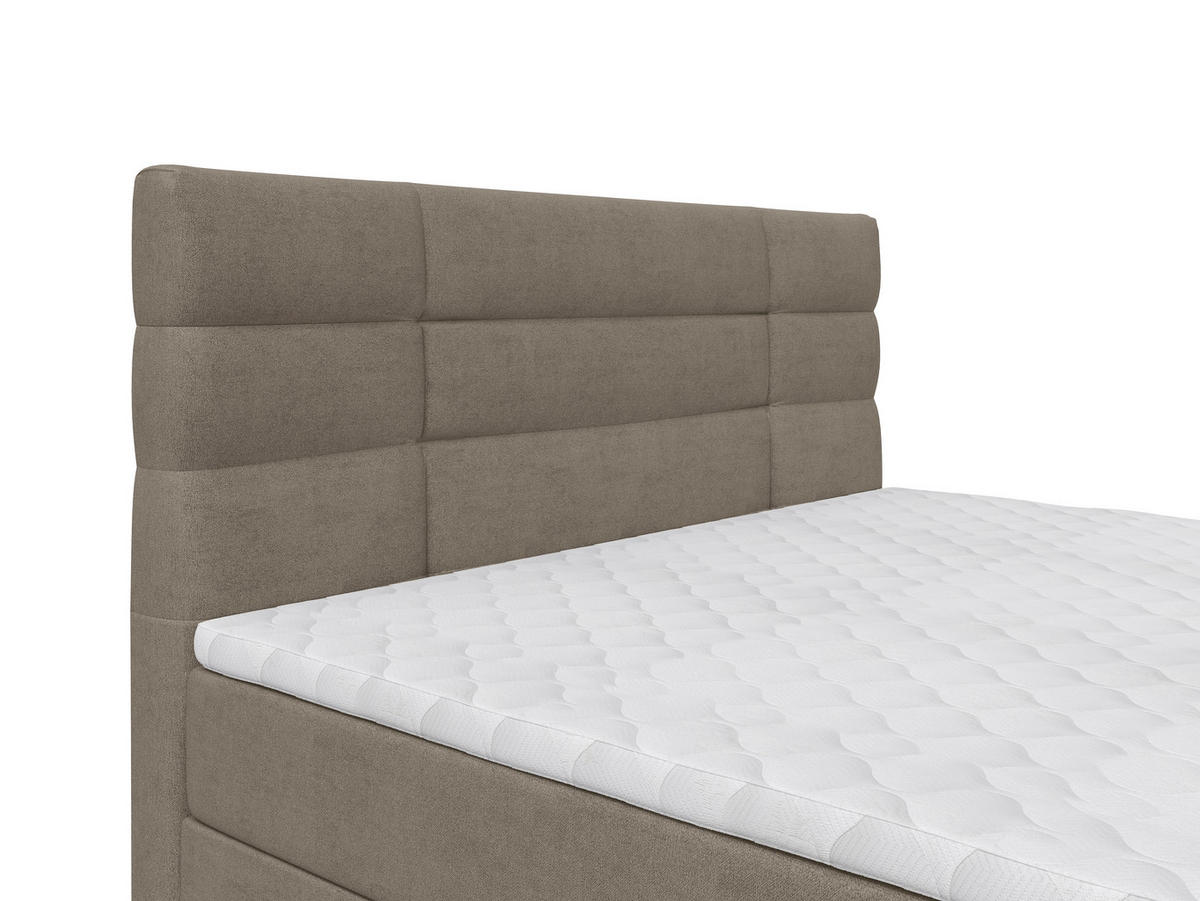 BOXBETT 140/200 cm  Beige  - Beige/Schwarz, Konventionell, Holz/Kunststoff (140/200cm) - Carryhome
