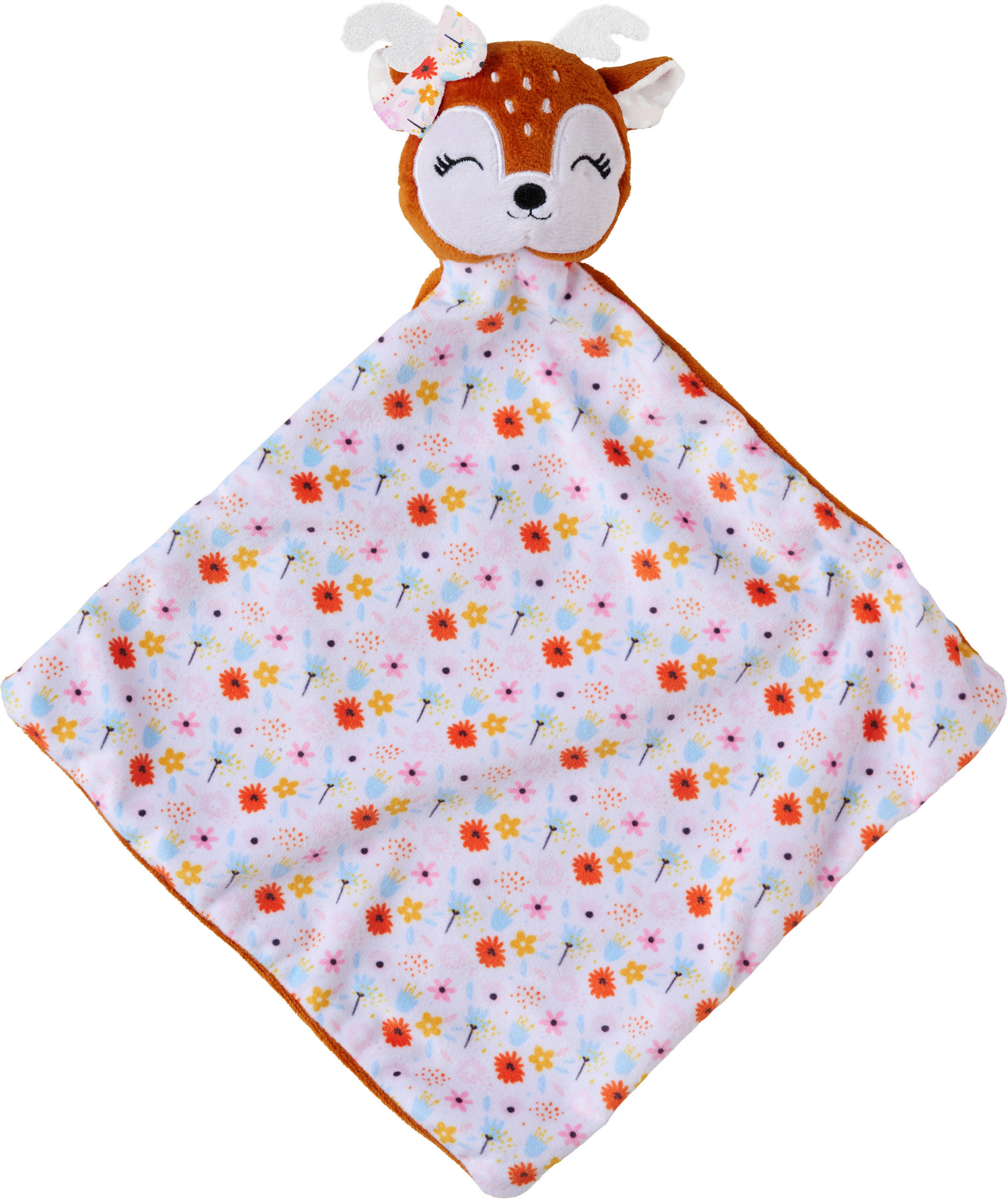 SCHMUSETUCH LOVELY DEER GIRL - Terracotta, Basics, Textil (22/22cm) - Patinio