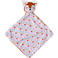 SCHMUSETUCH LOVELY DEER GIRL  - Terracotta, Basics, Textil (22/22cm) - Patinio