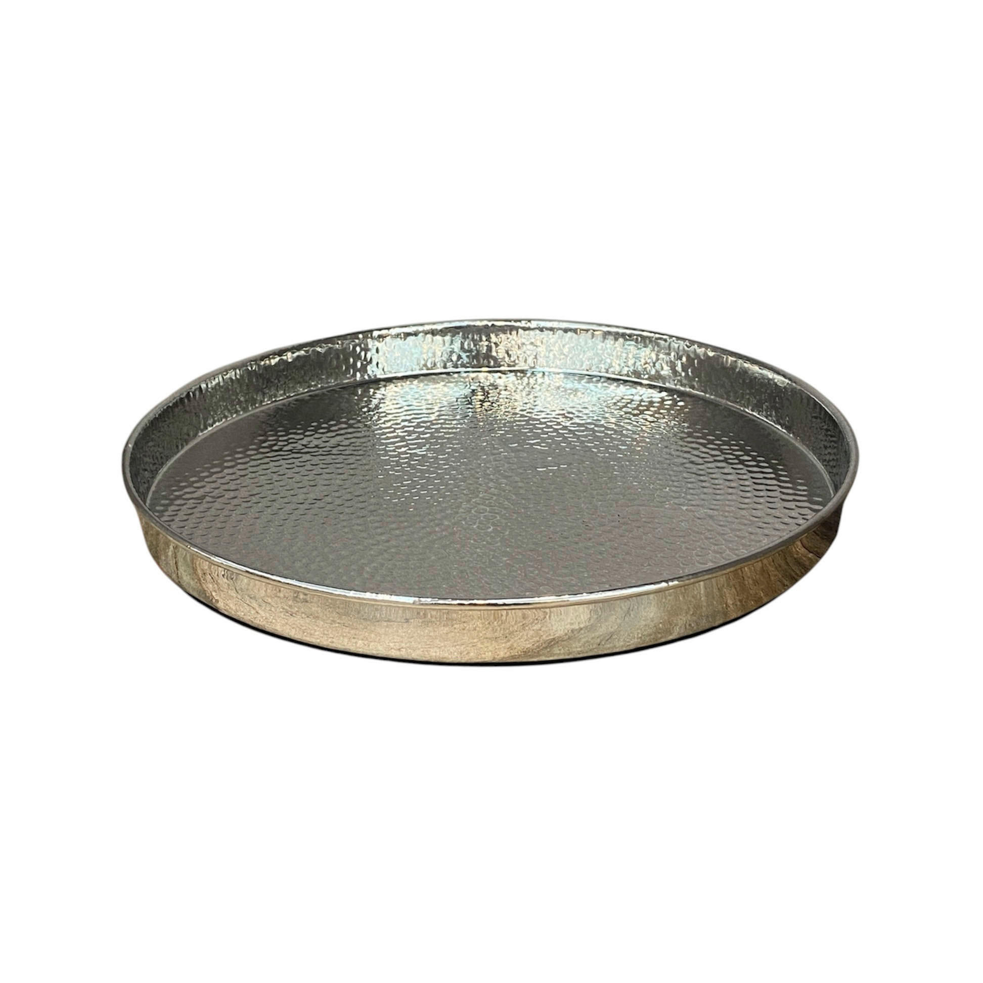SERVIERTABLETT Metall  - Silberfarben, Basics, Metall (34/4cm) - Ambia Home