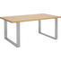ESSTISCH in Holz, Metall, Holzwerkstoff - Edelstahlfarben/Eichefarben, Design, Holz/Holzwerkstoff (180/75/100cm) - Now by Hülsta ESSTISCH in Holz, Metall, Holzwerkstoff - Edelstahlfarben/Eichefarben, Design, Holz/Holzwerkstoff (180/75/100cm) - Now by Hülsta