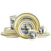 KOMBISERVICE Windmühle Gelb 16-teilig  - Multicolor, Basics, Keramik - Creatable