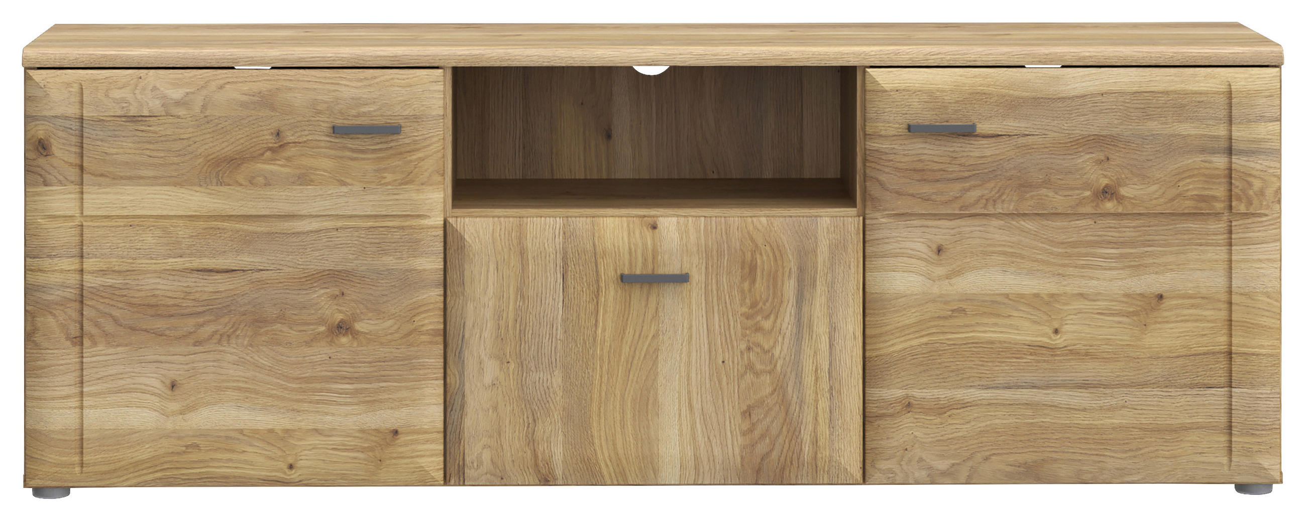 TV-ELEMENT barve hrasta  - siva/barve hrasta, Moderno, kovina/umetna masa (149,8/53,7/41,8cm) - Hom`in