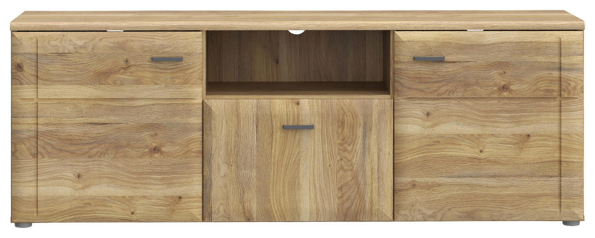 TV ELEMENT boje hrasta   - siva/boje hrasta, Moderno, drvni materijal/metal (149,8/53,7/41,8cm)