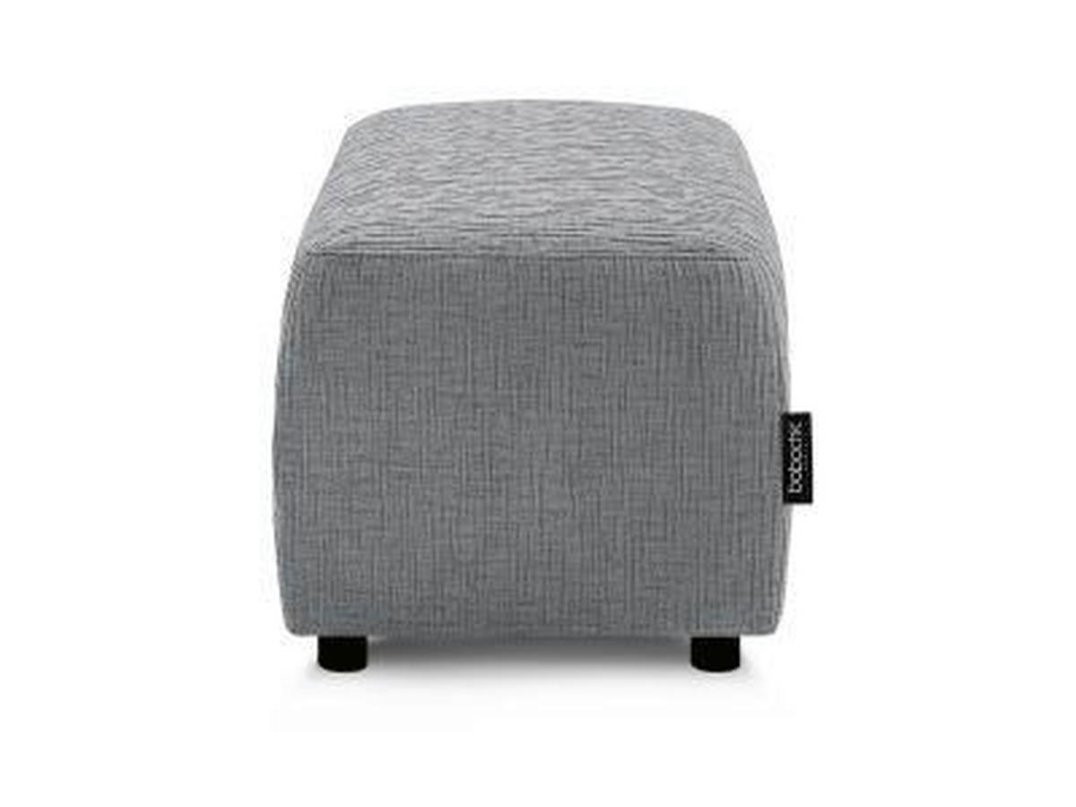 HOCKER ATILLA Struktur Dunkelgrau  - Dunkelgrau/Schwarz, MODERN, Kunststoff/Textil (92/44/48cm)