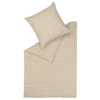 WENDEBETTWÄSCHE SW-JUST Flanell 155/220 cm  - Sandfarben/Beige, Basics, Textil (155/220cm) - Schöner Wohnen