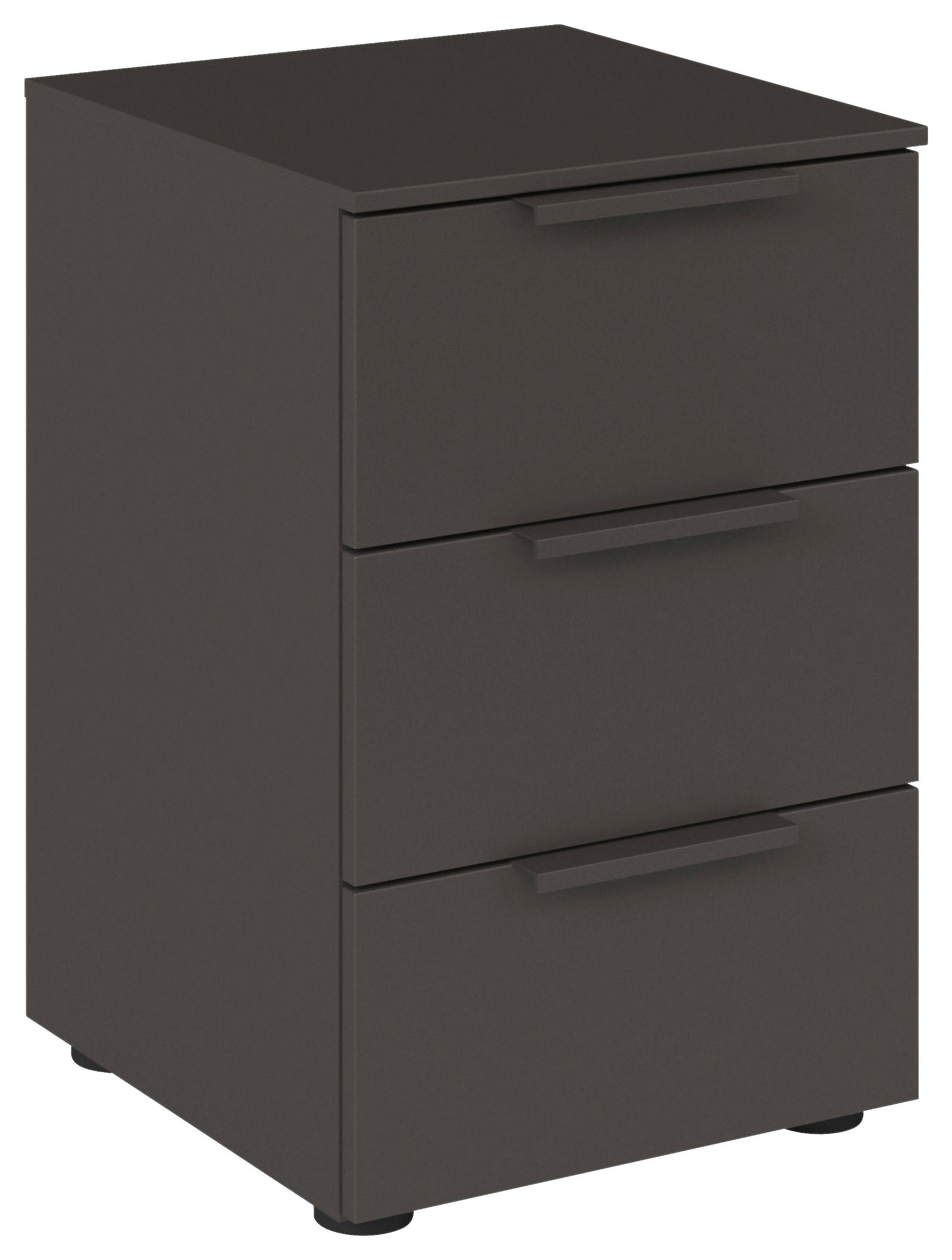 SÄNGBORD i grafitfärgad - grafitfärgad/svart, Modern, metall/trämaterial (40/61/42cm) - Rauch Möbel