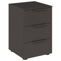 NACHTSCHRANK 40/61/42 cm  - Graphitfarben/Schwarz, MODERN, Holzwerkstoff/Kunststoff (40/61/42cm) - Rauch Möbel
