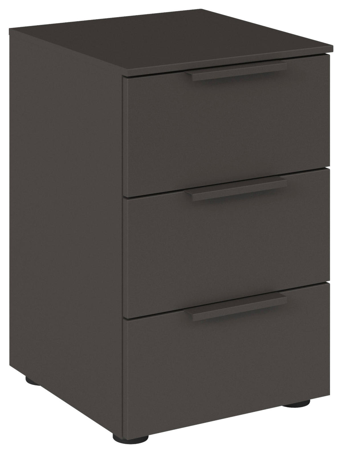 NACHTSCHRANK 40/61/42 cm  - Graphitfarben/Schwarz, MODERN, Holzwerkstoff/Kunststoff (40/61/42cm) - Rauch Möbel