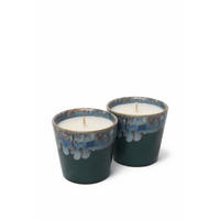 KERZE IM ESPRESSOBECHER - SET - Waldgrün, Basics, Naturmaterialien/Keramik (70ml) - Costa Nova