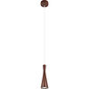 HÄNGELEUCHTE 10/90-140 cm  - Nussbaumfarben/Weiß, Natur, Holz (10/90-140cm)