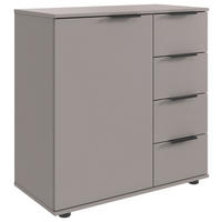 BYRÅ 81/83/41 cm  - sahara/grafitfärgad, Design, metall/trämaterial (81/83/41cm) - Carryhome