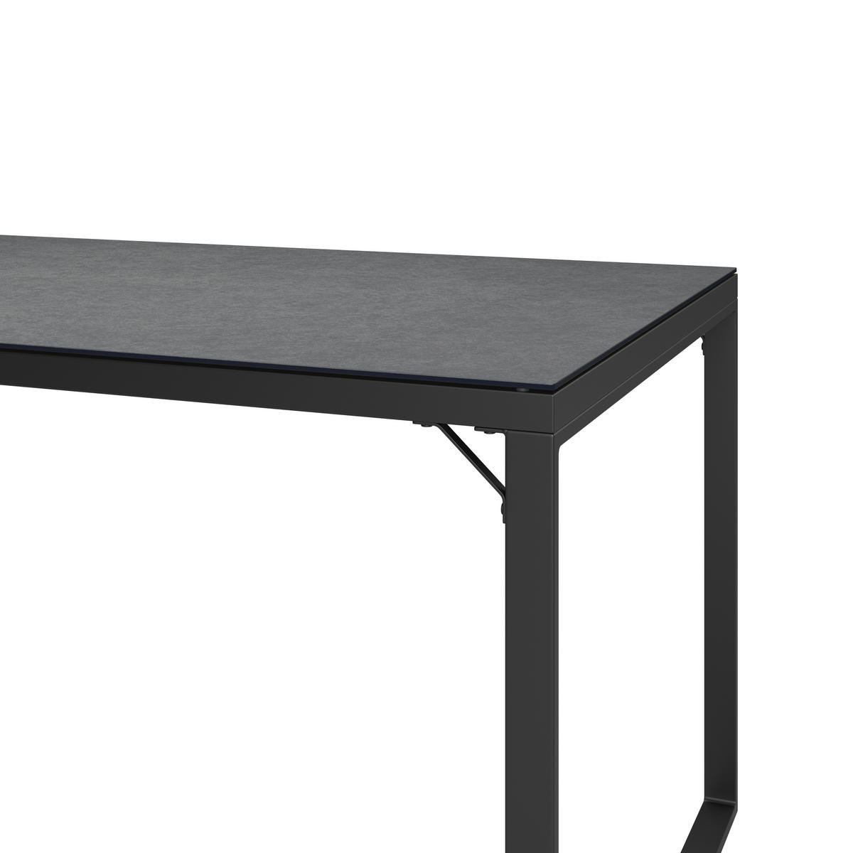 GARTENTISCH Metall, Glas rechteckig  - Anthrazit, MODERN, Glas/Metall (140/69/80cm) - Ambia Garden