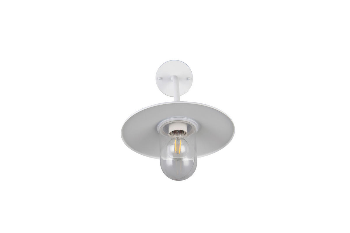 AUSSENWANDLEUCHTE Brenta 30/32 cm  - Klar/Weiß, Design, Glas/Metall (30/32cm) - Trio Leuchten