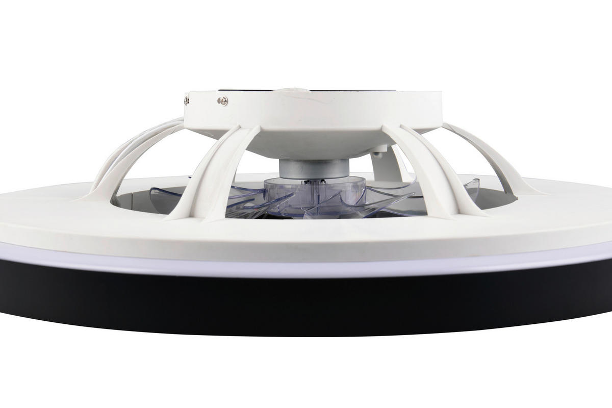 DECKENVENTILATOR  59,0/16,5 cm    - Transparent/Schwarz, Lifestyle, Kunststoff (59,0/16,5cm)
