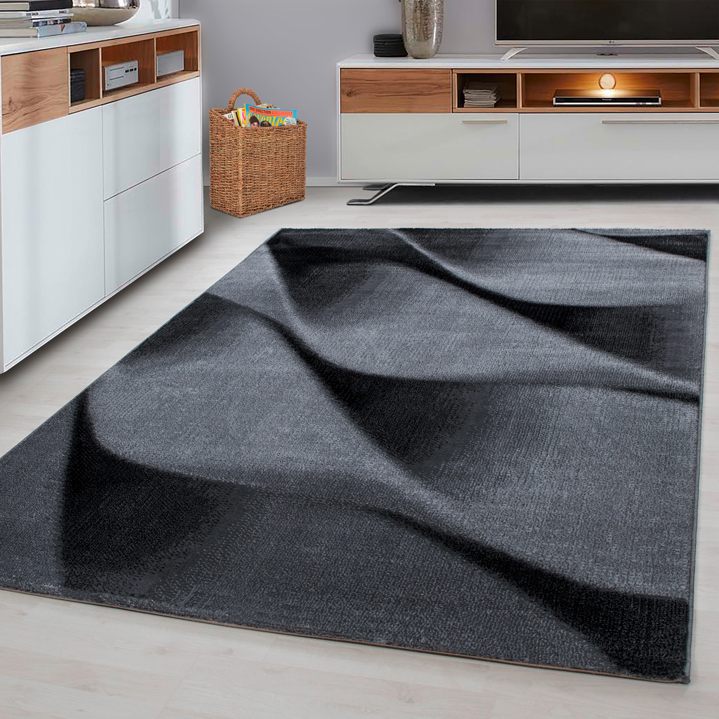FLATVÄVD MATTA 280/370 cm Parma  - svart, Design, textil (280/370cm) - Novel