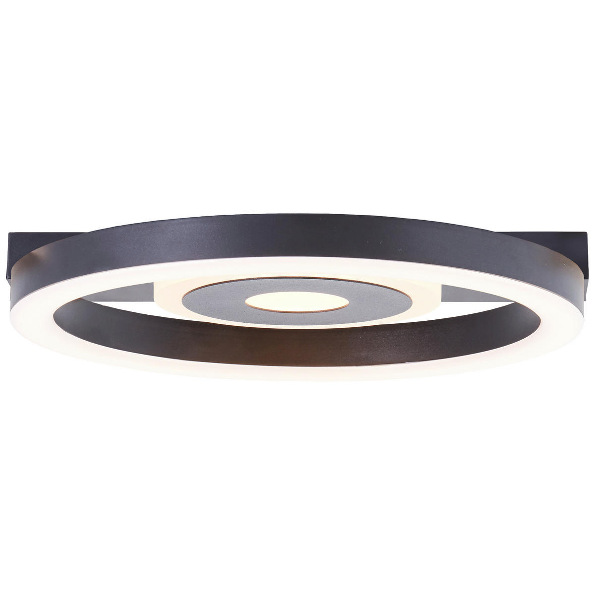 LED-DECKENLEUCHTE     - Schwarz, Basics, Kunststoff/Metall (5/20/20cm) - Brilliant