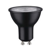 LED-LEUCHTMITTEL   GU10 8 W  - Schwarz, Basics, Kunststoff (5,0/5,4cm) - Paulmann