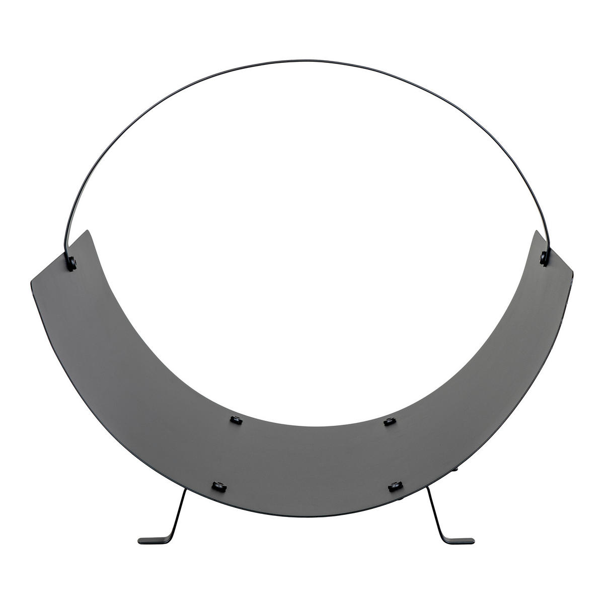 KAMINKORB 40/33.5/35 cm  Metall  - Schwarz, Design, Metall (40/33.5/35cm)