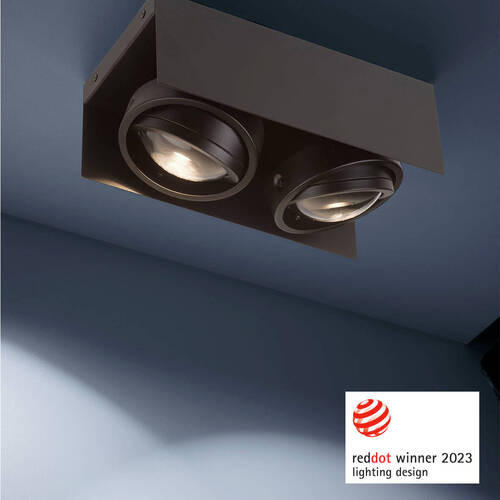 LED-DECKENLEUCHTE 17/13/42,5 cm   - Schwarz, Design, Metall (17/13/42,5cm)