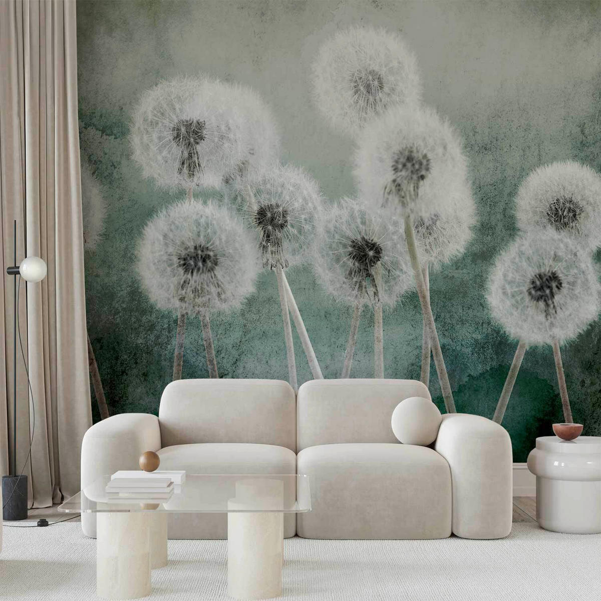 FOTOTAPET 150/105 cm  - grön/grå, Lifestyle, textil (150/105cm) - artgeist