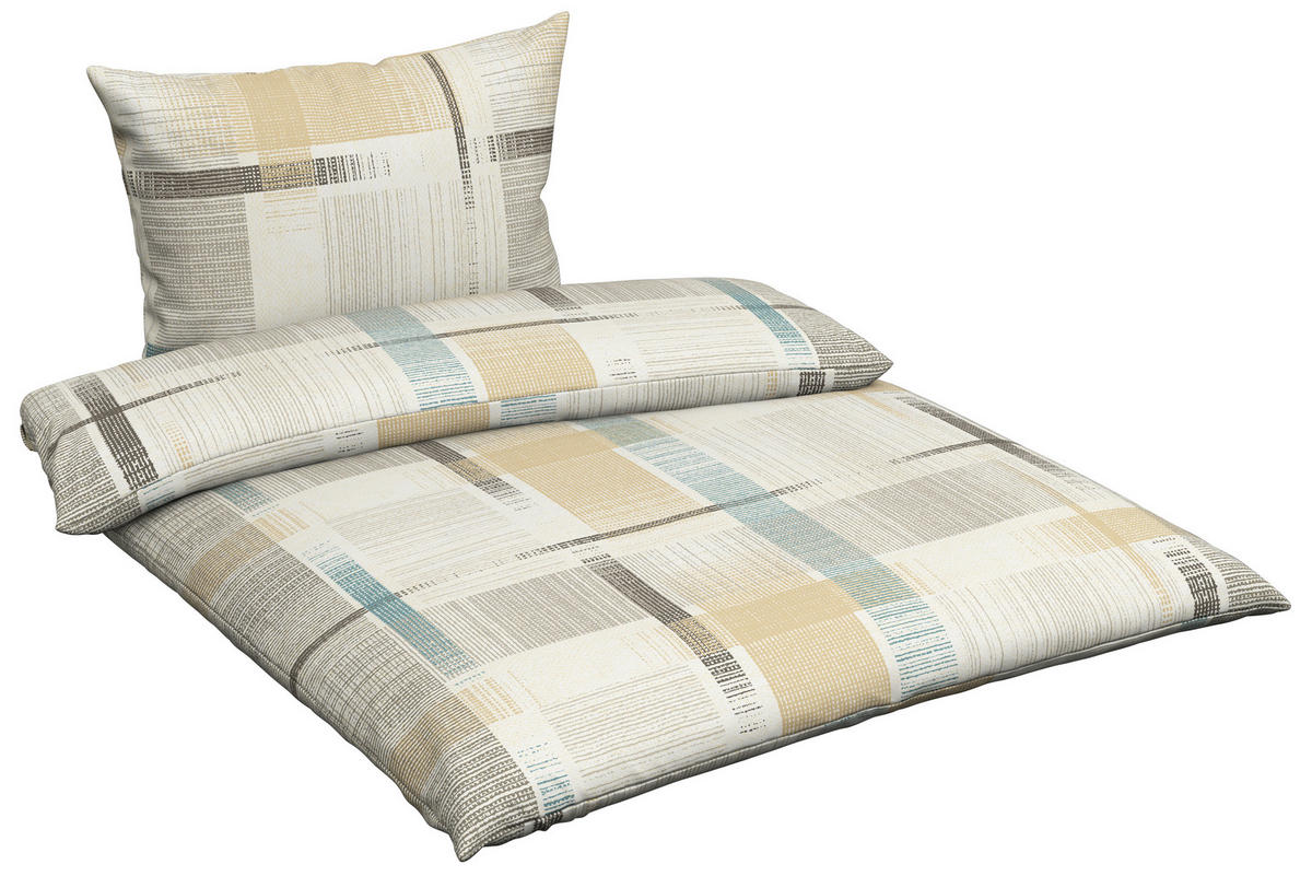 POSTEĽNÁ BIELIZEŇ, džersej, béžová, 140/200 cm - béžová, Konventionell, textil (140/200cm) - Esposa