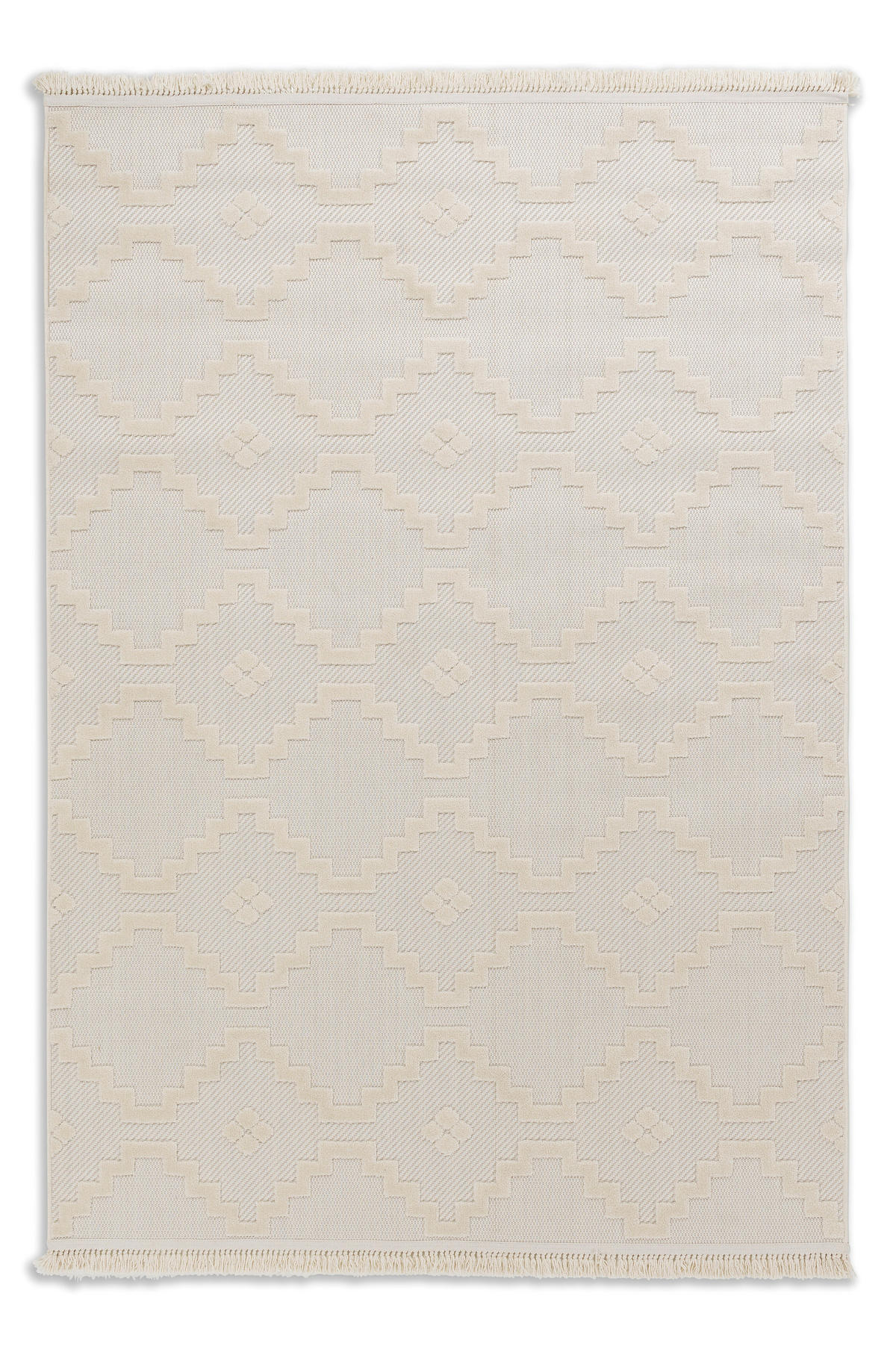 WEBTEPPICH 160/230 cm Summer Creme rechteckig  - Creme, KONVENTIONELL, Textil (160/230cm) - Schöner Wohnen