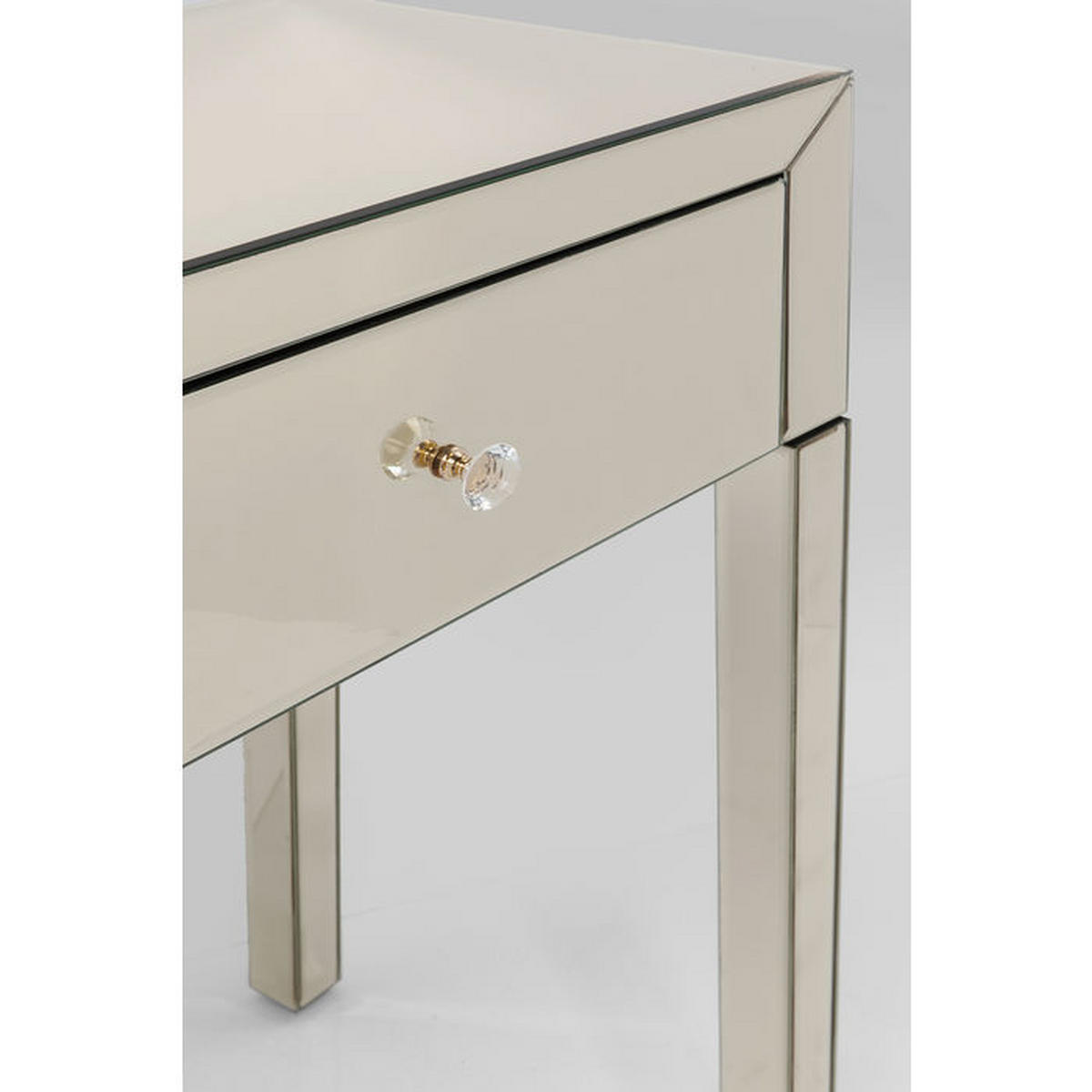 KONSOLENTISCH Champagner  - Champagner, Design, Glas/Holzwerkstoff (100/40/92,5cm) - Kare-Design
