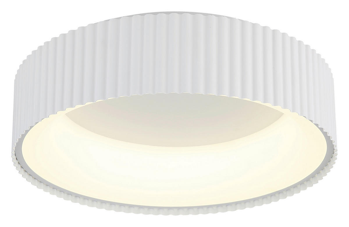 DECKENLEUCHTE 46/13 cm  - Weiß, Trend, Kunststoff/Metall (46/13cm) - Collett's Monde