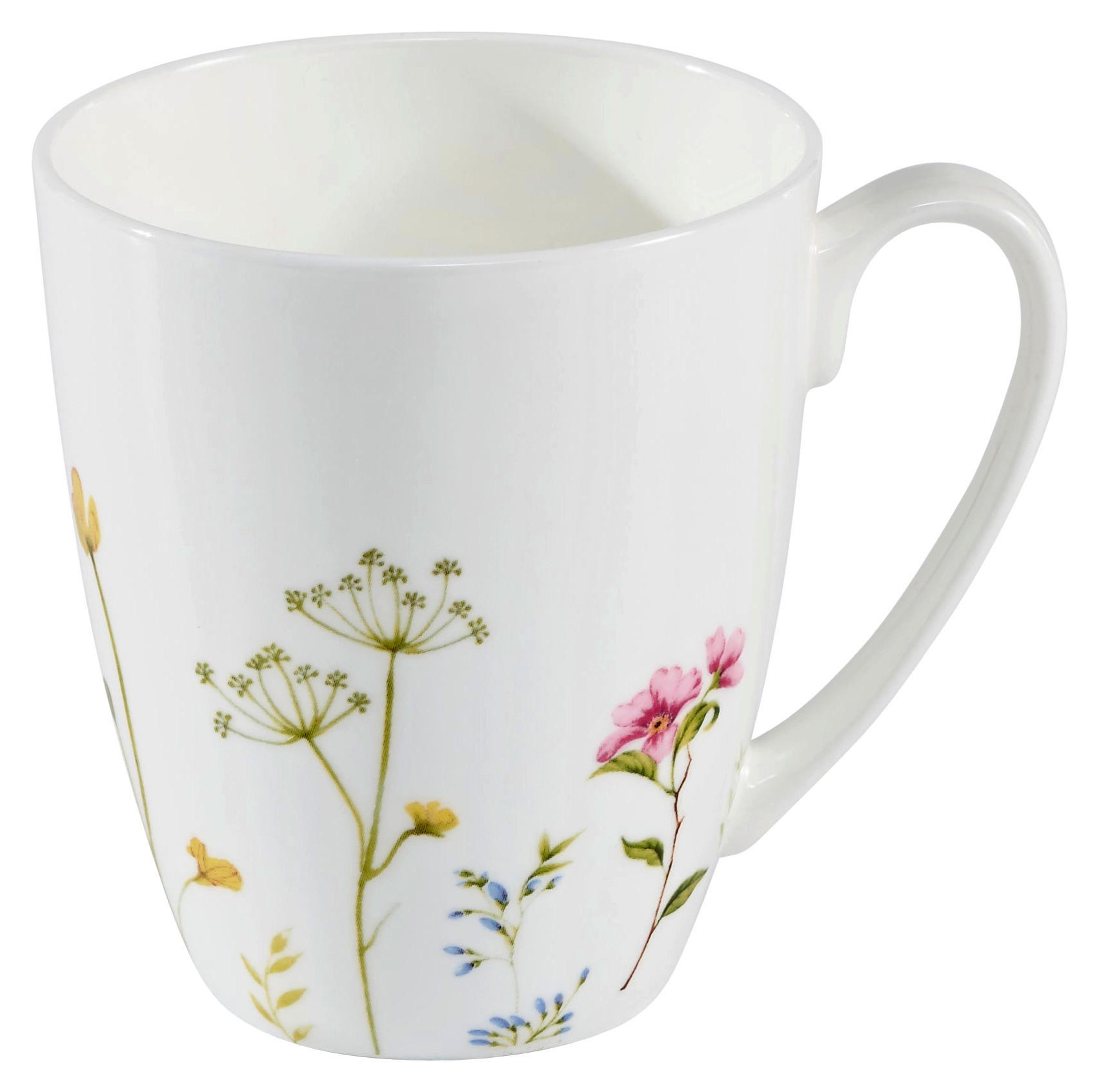 HRNEK NA KÁVU porcelán - bílá/vícebarevná, Basics, keramika (8,5/10cm) - Novel