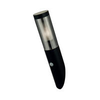 AUSSENWANDLEUCHTE Batton 7,7/18,5/40 cm  - Hellgrau/Schwarz, Design, Kunststoff/Metall (7,7/18,5/40cm)