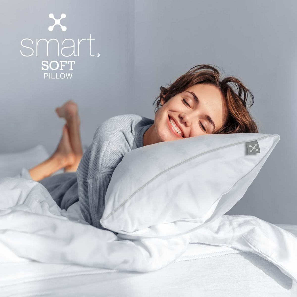 KOPFKISSEN  SOFT  80/80 cm       - Basics, Textil (80/80cm) - Smartsleep