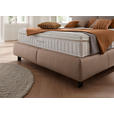 BOXSPRINGBETT 180/200 cm  in Hellbraun, Greige  - Hellbraun/Greige, Design, Textil/Metall (180/200cm) - Johann Jakob