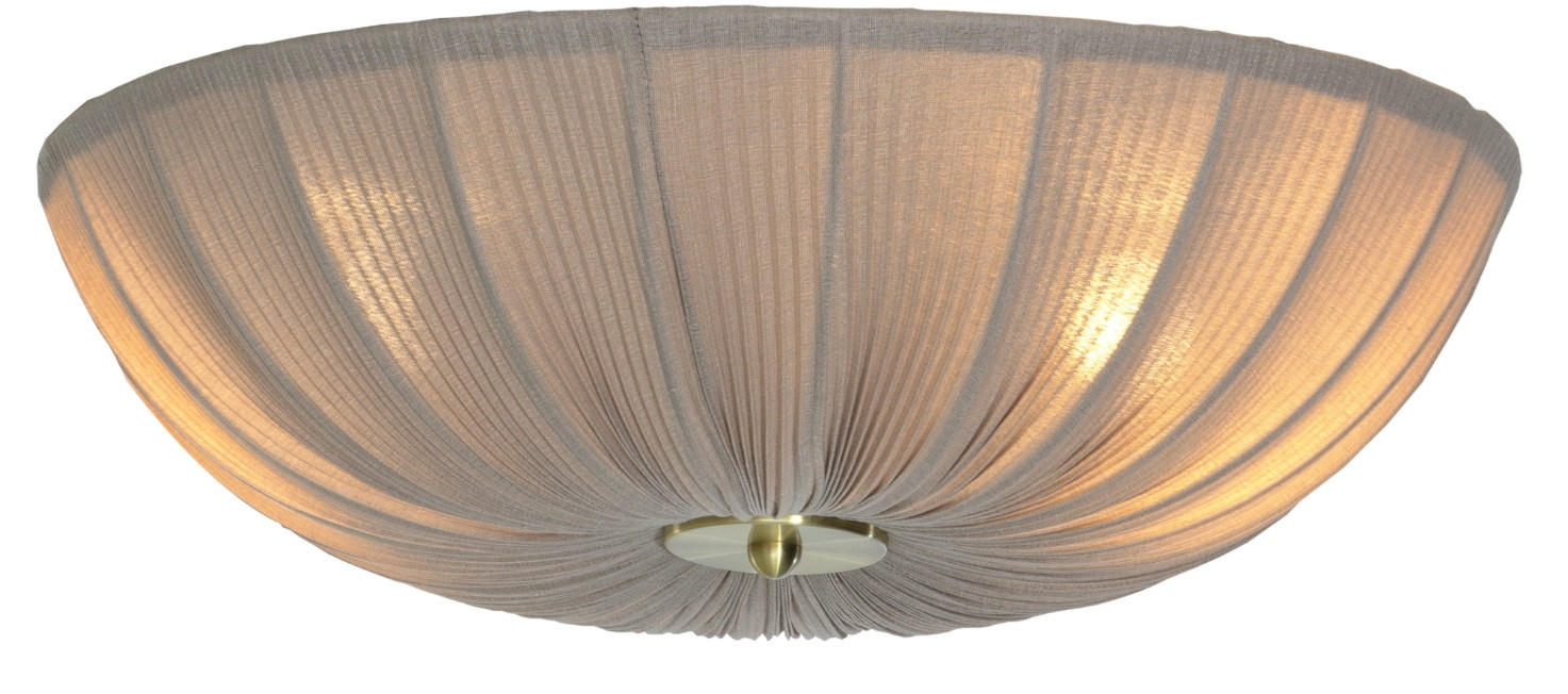 Plafond Aneta Aneta  - grå, Klassisk, metall/textil (45/12,5/45cm) - Best Price