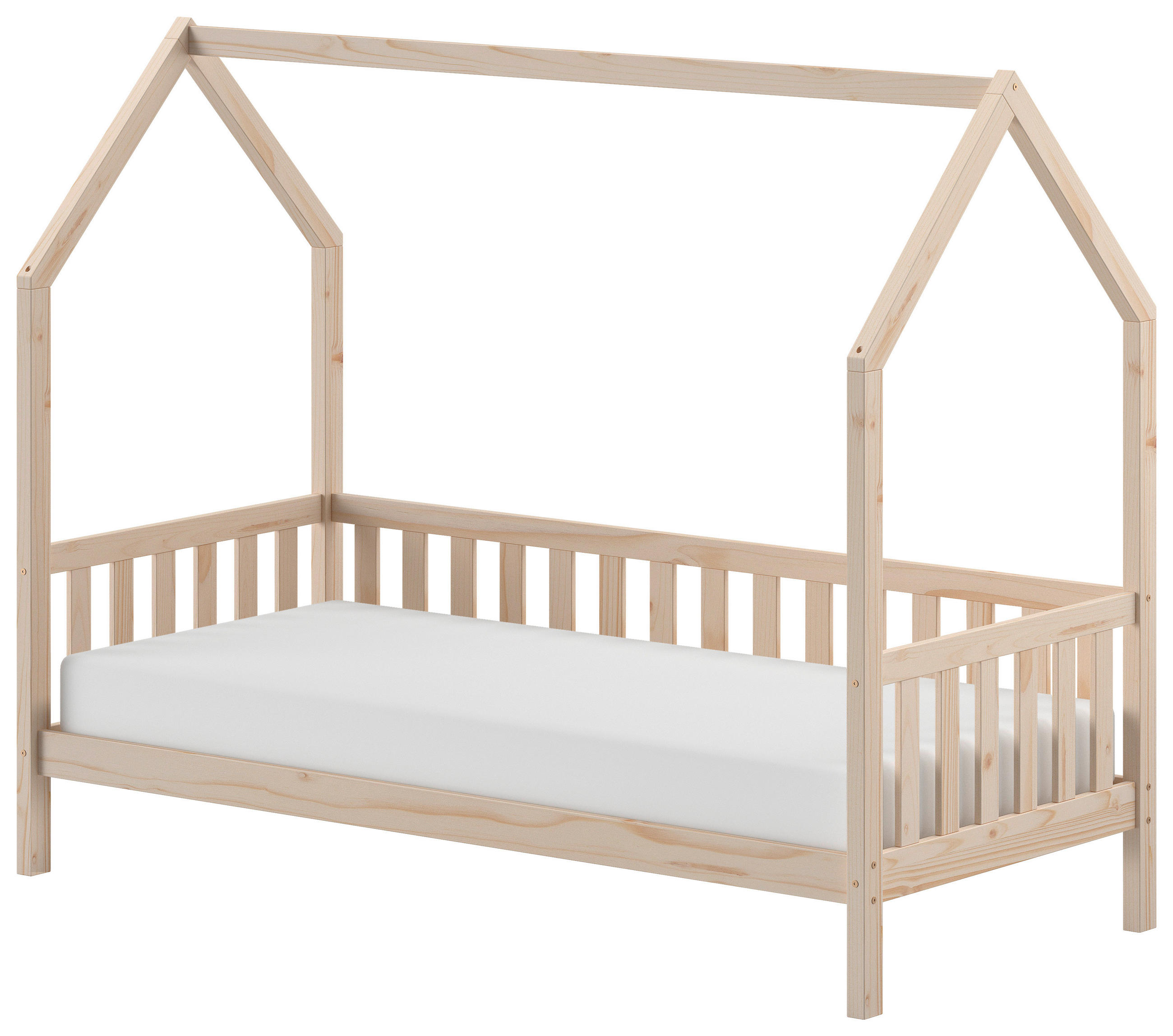 HAUSBETT Rollrost 90/200 cm  - Naturfarben/Kieferfarben, Natur, Holz (90/200cm) - MID.YOU