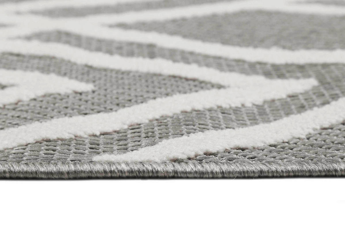 OUTDOORTEPPICH 160/225 cm Rave Creme, Weiß  - Creme/Weiß, Design, Textil (160/225cm) - Esprit