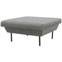 HOCKER Graubraun  - Graubraun/Schwarz, Design, Textil/Metall (90/45/105cm) - LOOKS by W.Joop