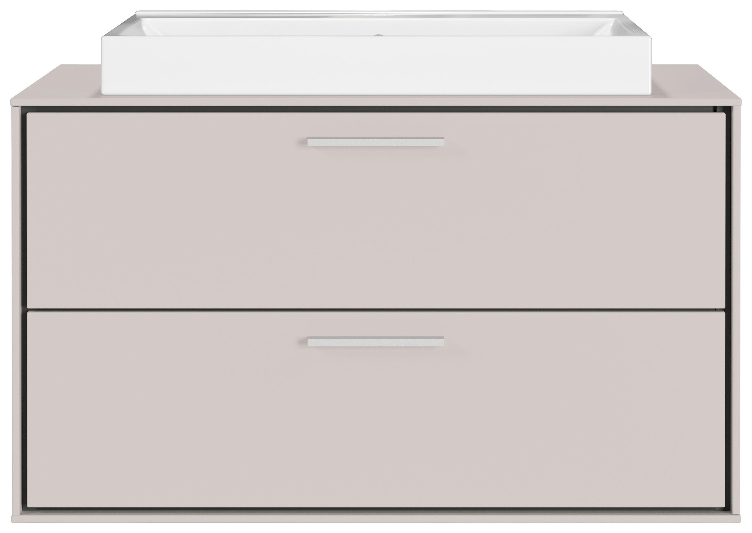 WASCHTISCHKOMBI  - Kaschmir/Weiß, MODERN, Keramik/Holzwerkstoff (80/47/50cm) - Xora