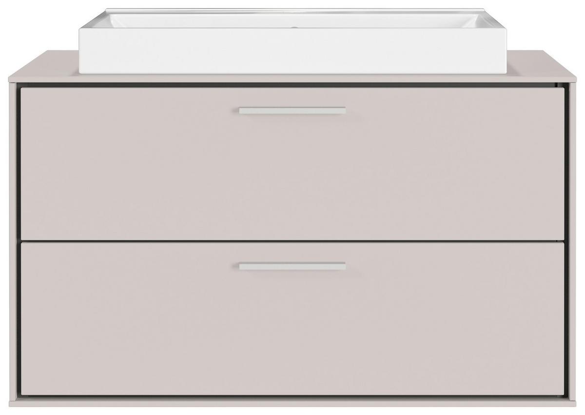 WASCHTISCHKOMBI  - Kaschmir/Weiß, MODERN, Keramik/Holzwerkstoff (80/47/50cm) - Xora