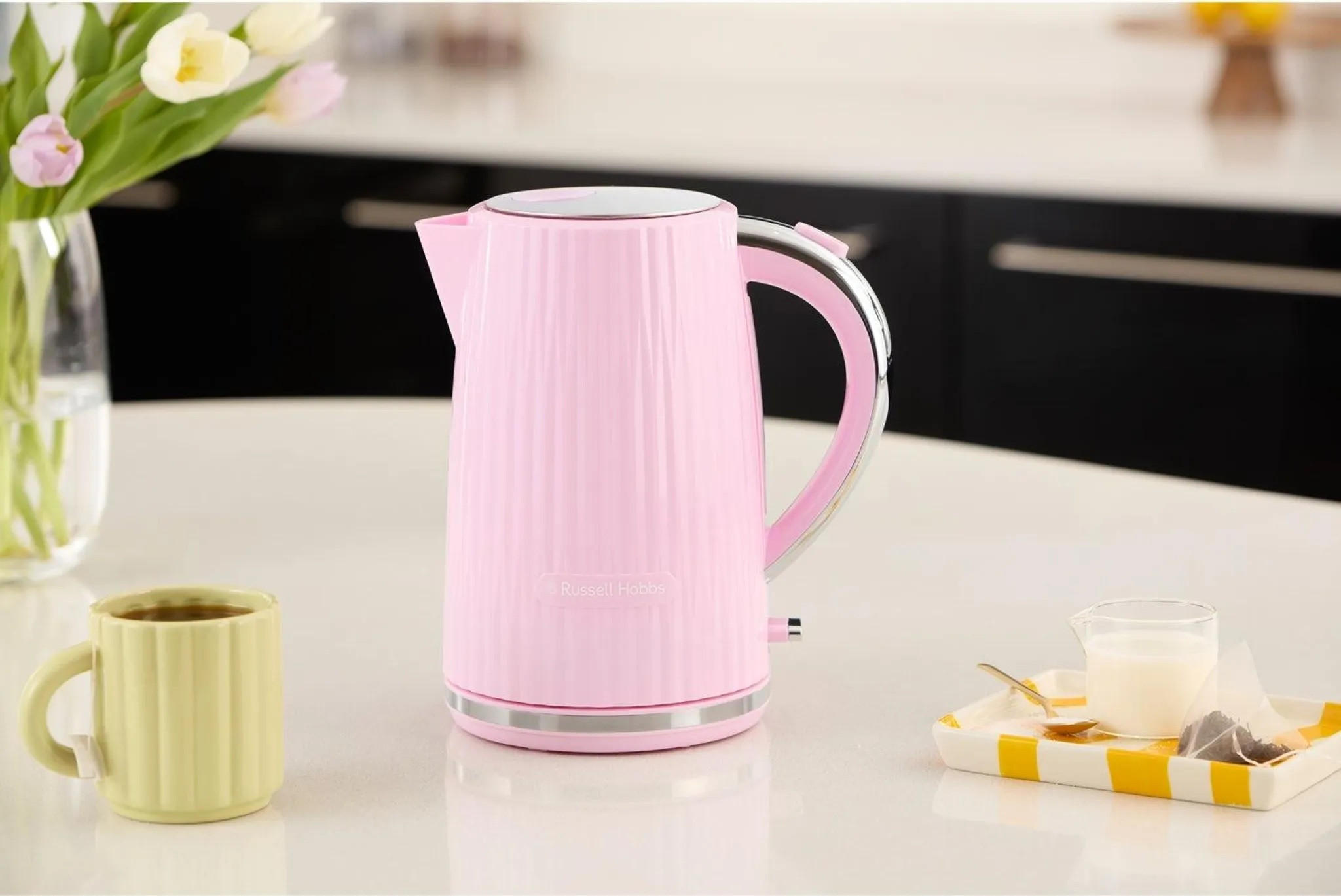 WASSERKOCHER Wasserkocher 1,7 L  - Hellrosa, Basics, Kunststoff (16/25/22,5cm) - Russell Hobbs